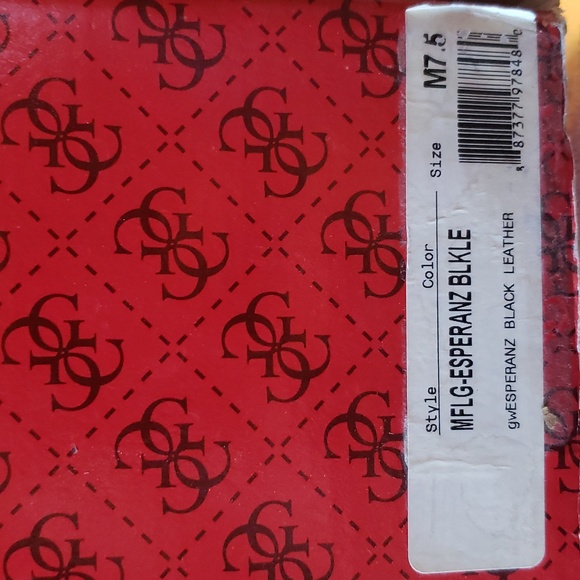 Guess Esperanz Boots sz 7.5 Black leather silver studded - Picture 8 of 8